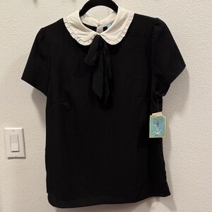Classic Black and White Dress Shirt